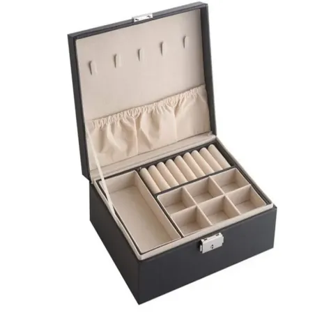 Szkatułka organizer kuferek na biżuterię eleganckie pudełko na kluczyk-5907451355381