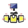 Lampa solarna z czujnikiem ruchu zmierzchu 171 led cob osobny panel