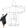 Ciepła bluza koc oversize xxl 2w1 gruba futrzak miękka z kapturem