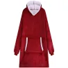 Ciepła bluza koc oversize xxl 2w1 gruba futrzak szlafrok z kapturem-5907451366172-6063