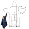 Ciepła bluza koc oversize xxl 2w1 gruba futrzak miękka z kapturem