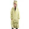 Ciepła bluza koc oversize xl gruba 2w1 futrzak z kapturem kocobluza