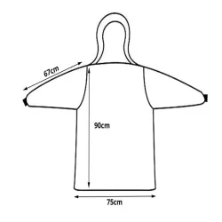 Ciepła bluza koc oversize xl gruba 2w1 futrzak z kapturem kocobluza