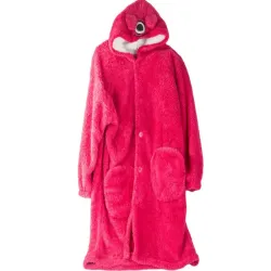 Ciepła bluza koc oversize xl gruba 2w1 futrzak z kapturem kocobluza-5907451365977-64797