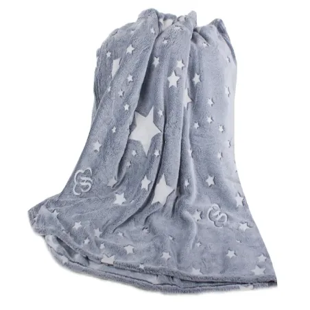 Koc xxl z rękawami polar szara ciepła bluza neon świecący w nocy-5907451339114