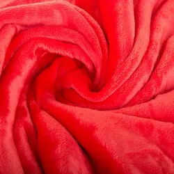 Koc xxl 140x200cm czerwony z rękawami polar ciepła bluza szlafrok-5907451339107-64925