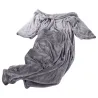 Koc xxl 140x200cm szary z rękawami polar ciepła bluza szlafrok-5907451339084-64947