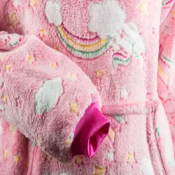 Ciepła bluza różowy kocyk dla dziecka junior 2w1 świecący w ciemności-5907451339053-64976