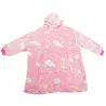 Ciepła bluza różowy kocyk dla dziecka junior 2w1 świecący w ciemności-5907451339053-64982
