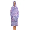 Ciepły futrzak xxl 2w1 fioletowa bluza koc oversize świecący w nocy-5907451339046-65000