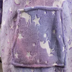 Ciepły futrzak xxl 2w1 fioletowa bluza koc oversize świecący w nocy-5907451339046-65003