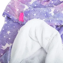 Ciepły futrzak xxl 2w1 fioletowa bluza koc oversize świecący w nocy-5907451339046-65008