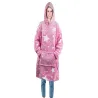Ciepła bluza xxl 2w1 koc oversize gruby futrzak świecąca w ciemności-5907451339039-65014