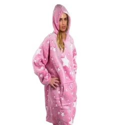 Ciepła bluza xxl 2w1 koc oversize gruby futrzak świecąca w ciemności-5907451339039-65020