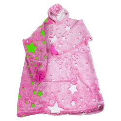 Ciepła bluza xxl 2w1 koc oversize gruby futrzak świecąca w ciemności-5907451339039-65021