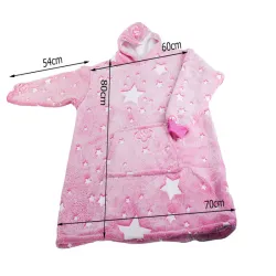 Ciepła bluza xxl 2w1 koc oversize gruby futrzak świecąca w ciemności-5907451339039-65026