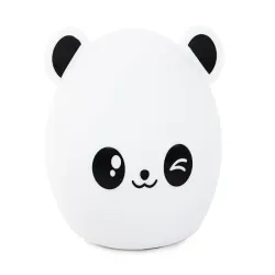 Lampka nocna Panda dla dzieci led silikonowa pilot rgb usb kolorowa-5907451331484-65174
