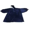Ciepła bluza xxl 2w1 granatowa koc oversize gruba futrzak na chłód-5907451338926