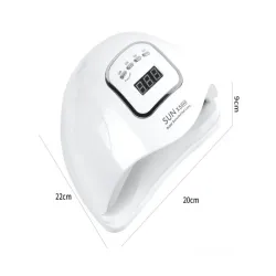 Lampa do paznokci 46 led uv 150w do hybryd żeli mocna sun x5 max lcd-5907451368442