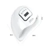 Lampa do paznokci 46 led uv 150w do hybryd żeli mocna sun x5 max lcd-5907451368442