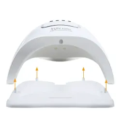Lampa do paznokci 46 led uv 150w do hybryd żeli mocna sun x5 max lcd-5907451368442