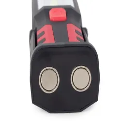 Lampa latarka warsztatowa 3w1 led cob akumulator z lampą ostrzegawczą-5907451324998