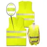 Kamizelka rozmiar XL odblaskowa jaskrawa żółta zapinana na rzepy-5907451310779