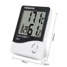 Termometr elektroniczny lcd wewnętrznej wbudowany zegar data i alarm-5907451300626