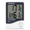 Termometr elektroniczny lcd wewnętrznej wbudowany zegar data i alarm-5907451300626