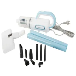 Odkurzacz pionowy ręczny bezworkowy filtr przewodowy 800w mocny 6 końcówek-5907451358023