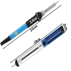 Lutownica kolbowa oporowa precyzyjna 60w 200-450°c zestaw odssysacz do cyny-5907451351260-6173