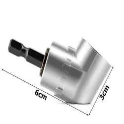 Adapter kątowy nasadka do wkrętarki uchwyt 1/4" HEX (6.35 mm) kolanko-5907451343678