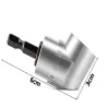 Adapter kątowy nasadka do wkrętarki uchwyt 1/4" HEX (6.35 mm) kolanko-5907451343678