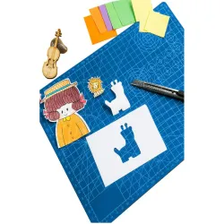 Mata do cięcia samogojąca A3 30x45cm modelarska dwustronna niebieska-5907451342947