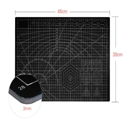 Mata do cięcia samogojąca A3 30x45cm modelarska dwustronna czarna-5907451342954