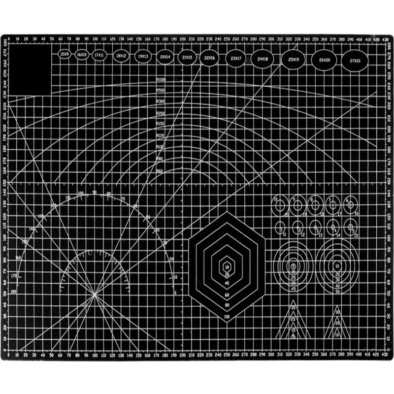 Mata do cięcia samogojąca A3 30x45cm modelarska dwustronna czarna-5907451342954