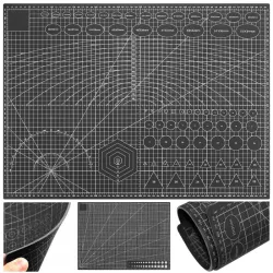 Mata do cięcia samogojąca A2 45x60cm modelarska dwustronna czarna-5907451342923