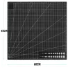 Mata do cięcia samogojąca A2 45x60cm modelarska dwustronna czarna-5907451342923