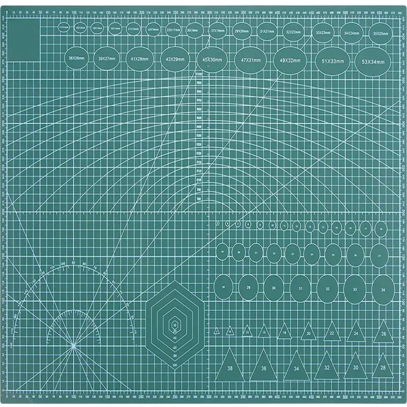 Mata do cięcia samogojąca A2 45x60cm modelarska dwustronna zielona-5907451342909