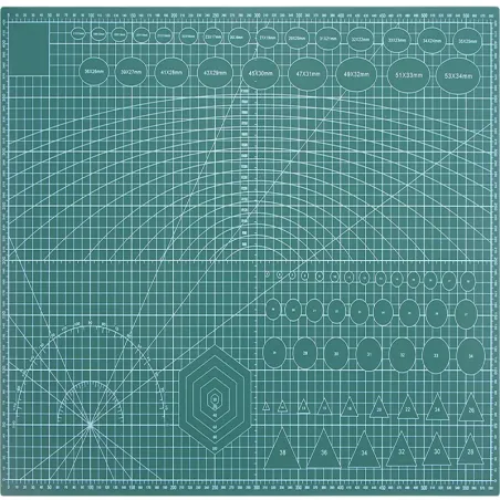 Mata do cięcia samogojąca A2 45x60cm modelarska dwustronna zielona-5907451342909