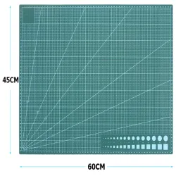 Mata do cięcia samogojąca A2 45x60cm modelarska dwustronna zielona-5907451342909