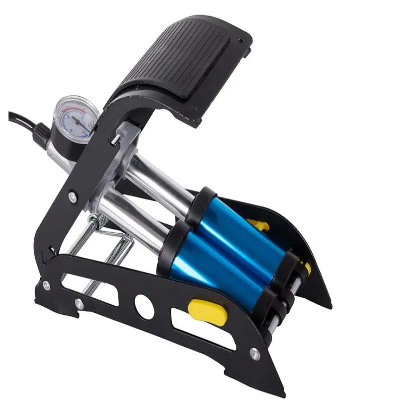 Pompka samochodowa nożna końcówki do roweru auto piłek materacy etc.-5907451352656