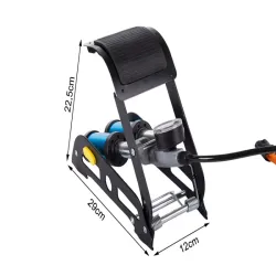 Pompka samochodowa nożna końcówki do roweru auto piłek materacy etc.-5907451352656