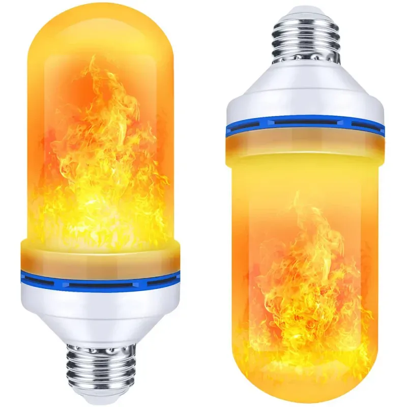 Żarówka led imitująca żywy płomień e27 9w ozdobna pochodnia led-5907451332832