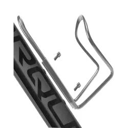 Uchwyt do roweru aluminiowy srebrny koszyk na bidon butelkę napój-5907451356050