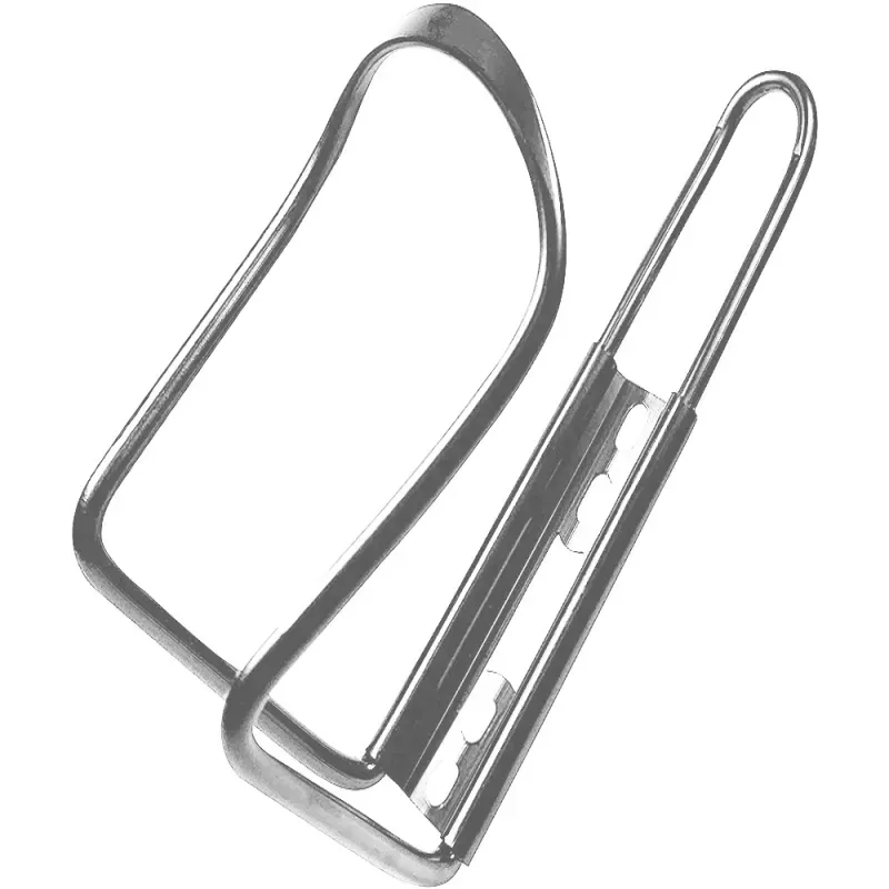 Uchwyt do roweru aluminiowy srebrny koszyk na bidon butelkę napój-5907451356050