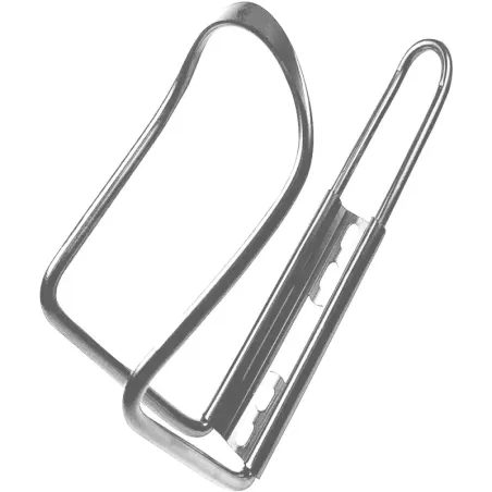 Uchwyt do roweru aluminiowy srebrny koszyk na bidon butelkę napój-5907451356050