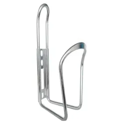 Uchwyt do roweru aluminiowy srebrny koszyk na bidon butelkę napój-5907451356050