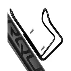 Uchwyt do roweru aluminiowy czarny koszyk na bidon butelkę napój-5907451356043