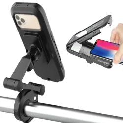 Uchwyt rowerowy na telefon do telefonu wodoodporny zamykany obrotowy-5907451358122